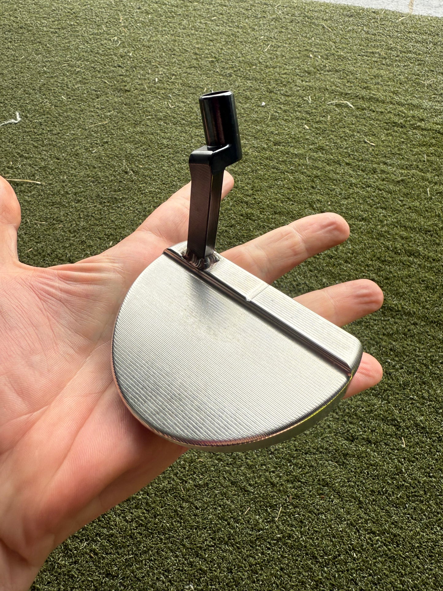 Stainless mallet putter