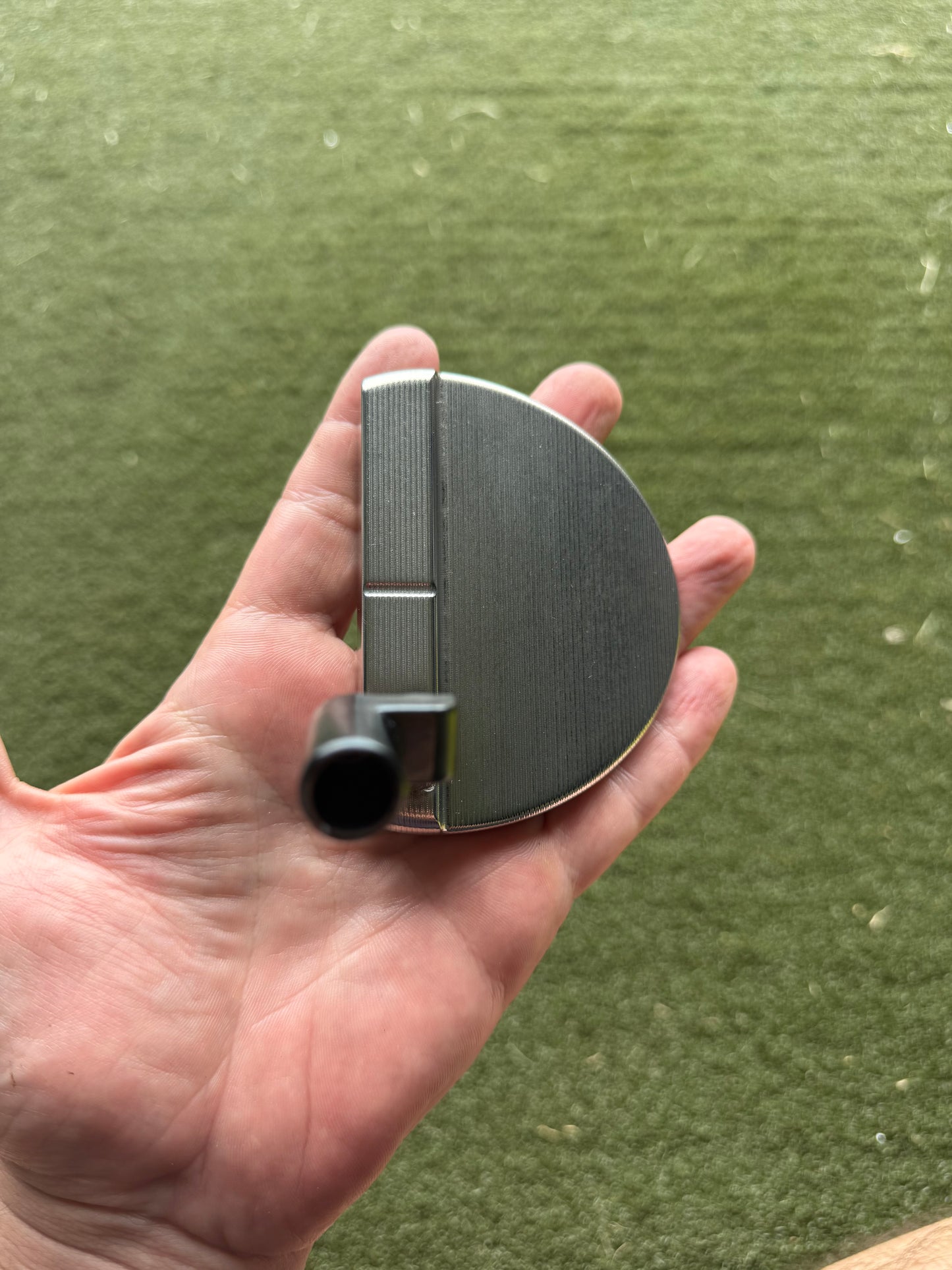 Stainless mallet putter